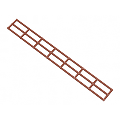 reddish brown boat mast rigging long 28 x 3.5