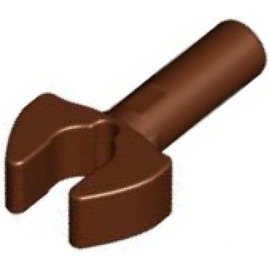 reddish brown bar 1l with clip mechanical claw - cut edges and hole on side