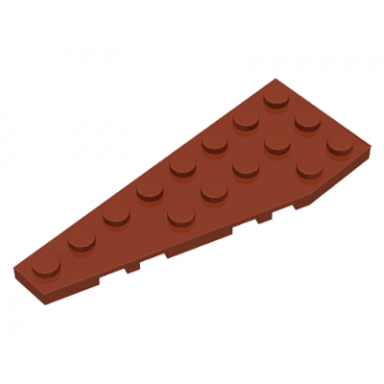 reddish brown wedge plate 8 x 3 pentagonal left