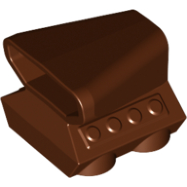 reddish brown vehicle air scoop engine top 2 x 2