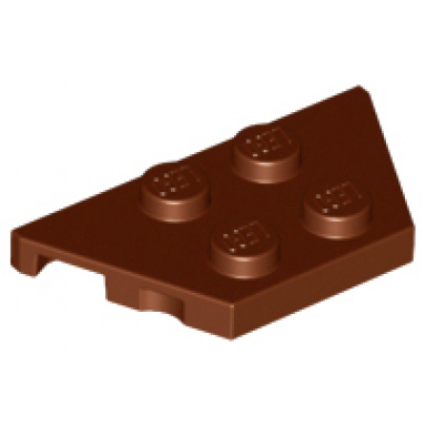 reddish brown wedge plate 2 x 4