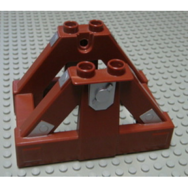 reddish brown duplo catapult base