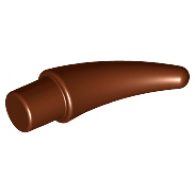 reddish brown barb claw horn tooth - small