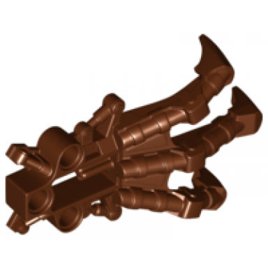 reddish brown bionicle foot piraka clawed
