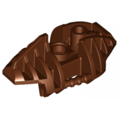 reddish brown bionicle piraka leg upper section cover