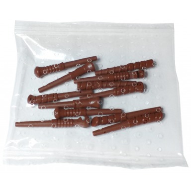 reddish brown minifigure utensil wand 12 in bag multipack