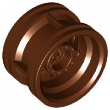 reddish brown wheel 30.4mm d x 20mm with no pin holes and reinforced rim