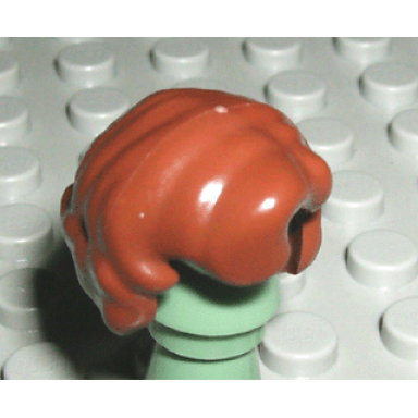 reddish brown minifigure hair short with curled ends
