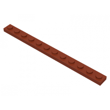 reddish brown plate 1 x 12