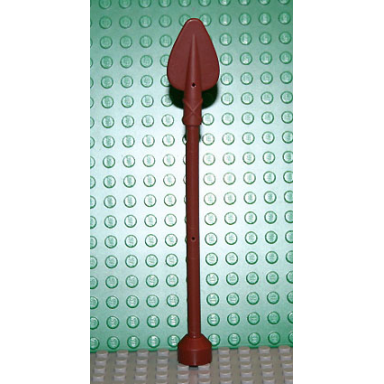 reddish brown duplo utensil spear with stud end case