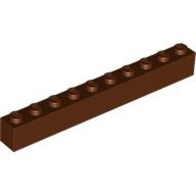 reddish brown brick 1 x 10