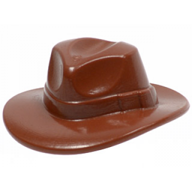 reddish brown minifigure headgear hat wide brim outback style fedora
