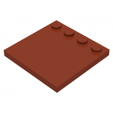 reddish brown tile modified 4 x 4 with studs on edge