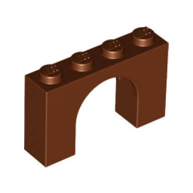 reddish brown arch 1 x 4 x 2