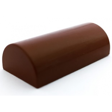 reddish brown slope curved 2 x 4 double without groove
