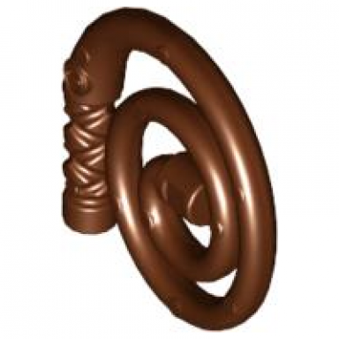 reddish brown minifigure weapon whip coiled