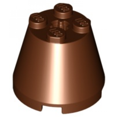 reddish brown cone 3 x 3 x 2