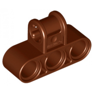 reddish brown technic axle and pin connector perpendicular triple
