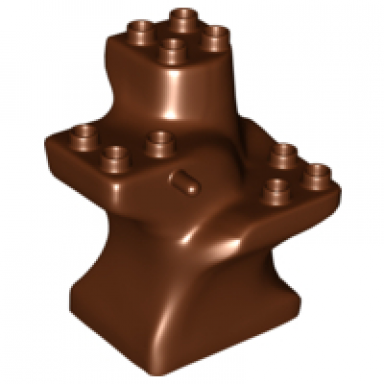 reddish brown duplo plant tree trunk segment base