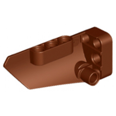 reddish brown technic panel fairing 4 small smooth long side b