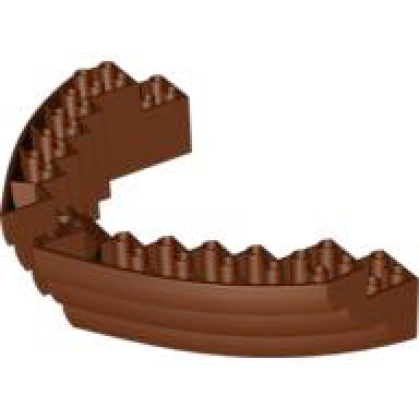 reddish brown boat hull brick 16 x 10 x 3