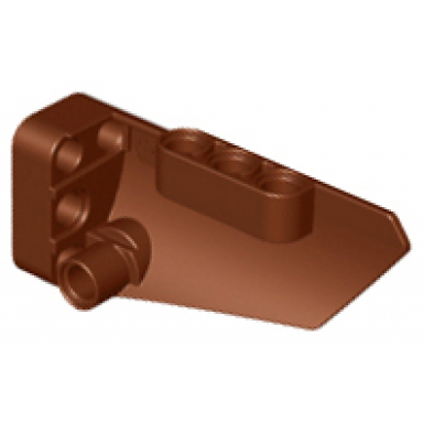 reddish brown technic panel fairing 3 small smooth long side a