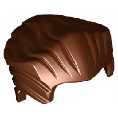 reddish brown minifigure hair swept back with widows peak