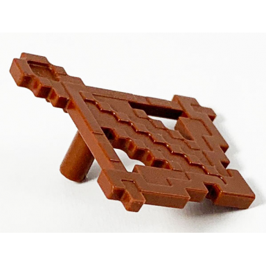 reddish brown minifigure weapon crossbow with arrow pixelated minecraft
