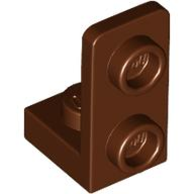 reddish brown bracket 1 x 1 - 1 x 2 inverted