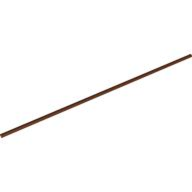 reddish brown hose rigid 3mm d 24l 19.2cm