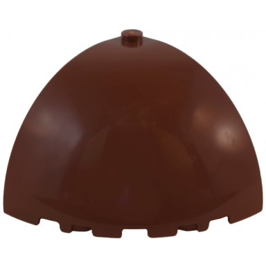reddish brown brick round corner 5 x 5 x 3 1 3 dome top
