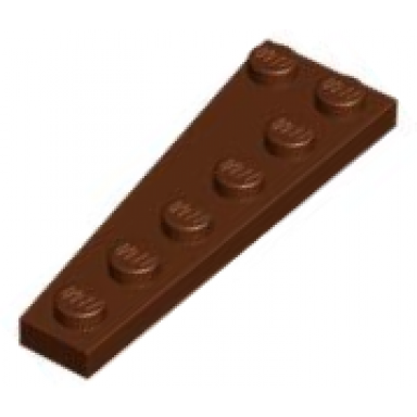 reddish brown wedge plate 6 x 2 right