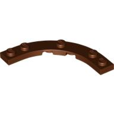 reddish brown plate round corner 5 x 5 macaroni