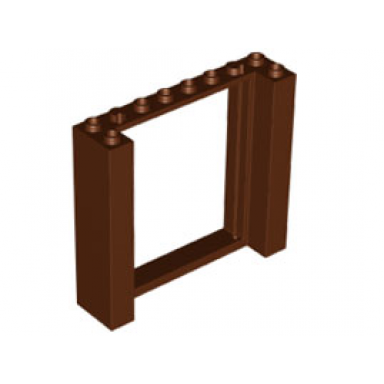 reddish brown door frame 2 x 8 x 6
