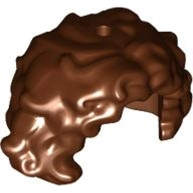 reddish brown minifigure hair female mid-length curly
