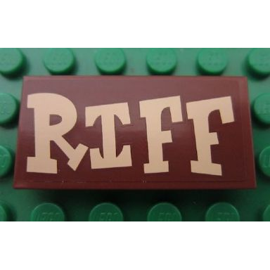 reddish brown tile 2 x 4 with riff pattern sticker - set 7594