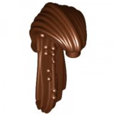 reddish brown minifigure hair ponytail long sw aurra sing