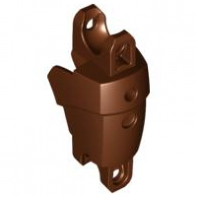 reddish brown large figure arm leg section with 2 ball joint sockets