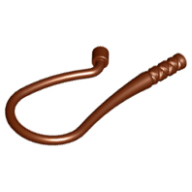 reddish brown minifigure weapon whip bent flexible