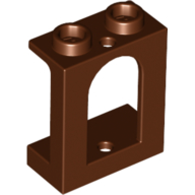 reddish brown window 1 x 2 x 2 castle