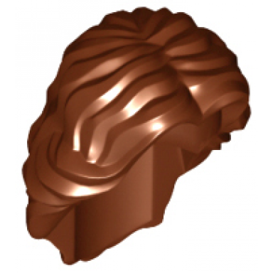 reddish brown minifigure hair female mid-length wavy with center part