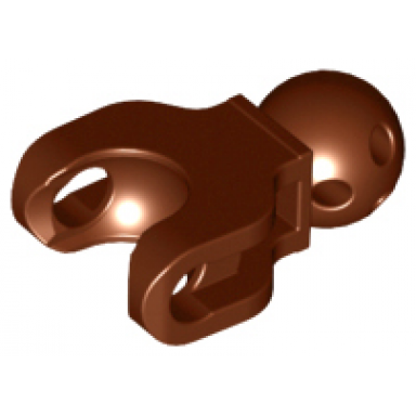 reddish brown hero factory arm leg with ball joint and ball socket short
