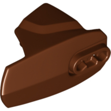 reddish brown hero factory armor with ball joint socket - size 5