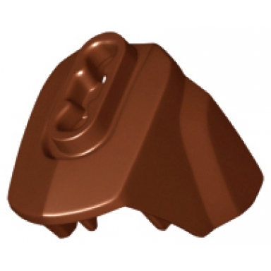 reddish brown hero factory armor with ball joint socket - size 3