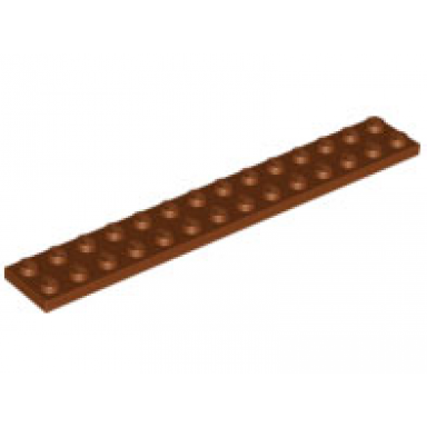 reddish brown plate 2 x 14