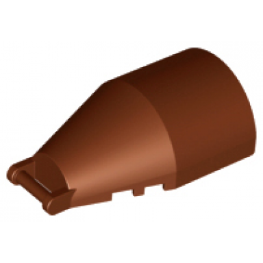 reddish brown windscreen 6 x 4 x 2 round with bar handle