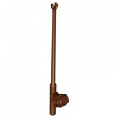 reddish brown minifigure utensil fishing rod pole 8l