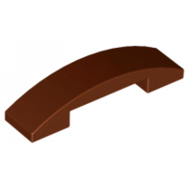 reddish brown slope curved 4 x 1 x 2 3 double