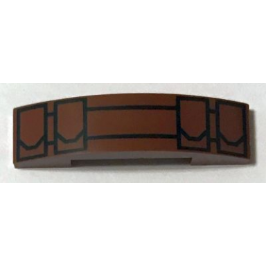 reddish brown slope curved 4 x 1 x 2 3 double with black utility belt and 4 pouches pattern brickheadz boba fett belt