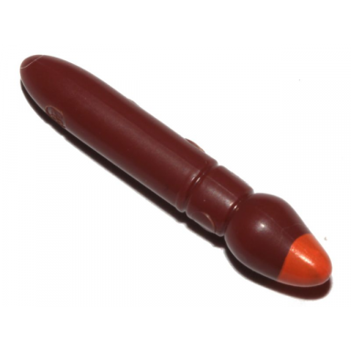 reddish brown minifigure utensil paint brush with orange tip pattern